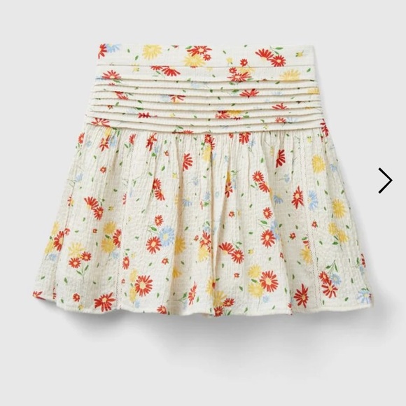 LIGHTWEIGHT FLORAL SKIRT - Picture 4 of 6